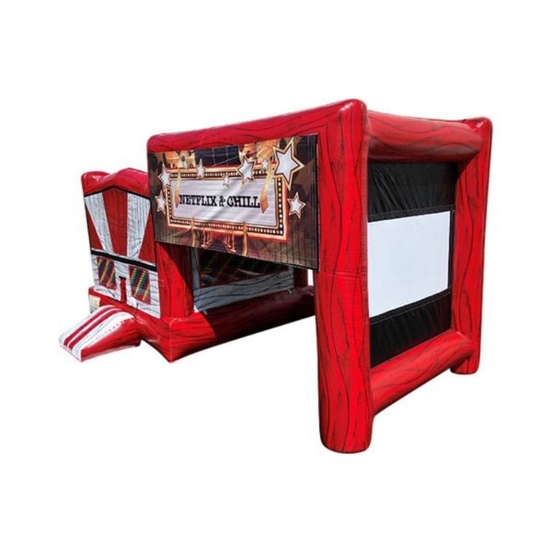 Marble Canopy Movie Screen Bounce House - 3 Colors
