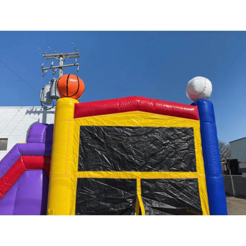 Moonwalk USA Sports Bouncy House Combo Wet n Dry Top Front View