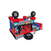 Fun Size Monster Truck Combo – Compact Racing Inflatable for Smaller Yards Front Right View