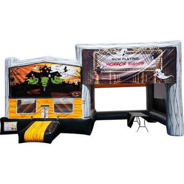 Yellow Marble Bounce House Movie Screen