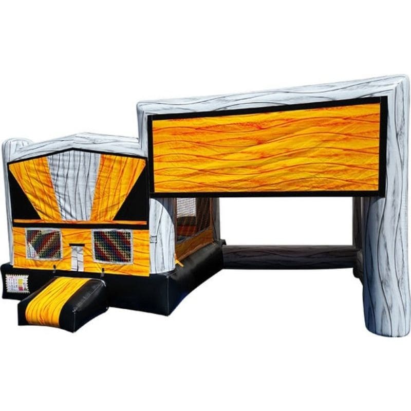 Marble Canopy Movie Screen Bounce House - 3 Colors