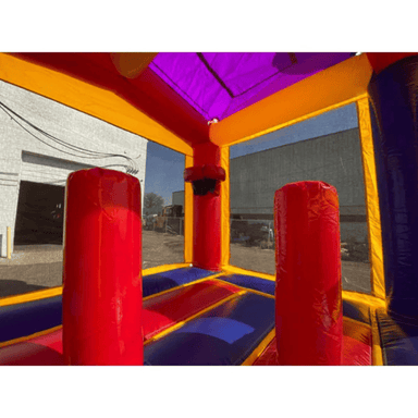 Moonwalk USA Palm Tree Bouncy House Combo Wet n Dry Inside Hoop View