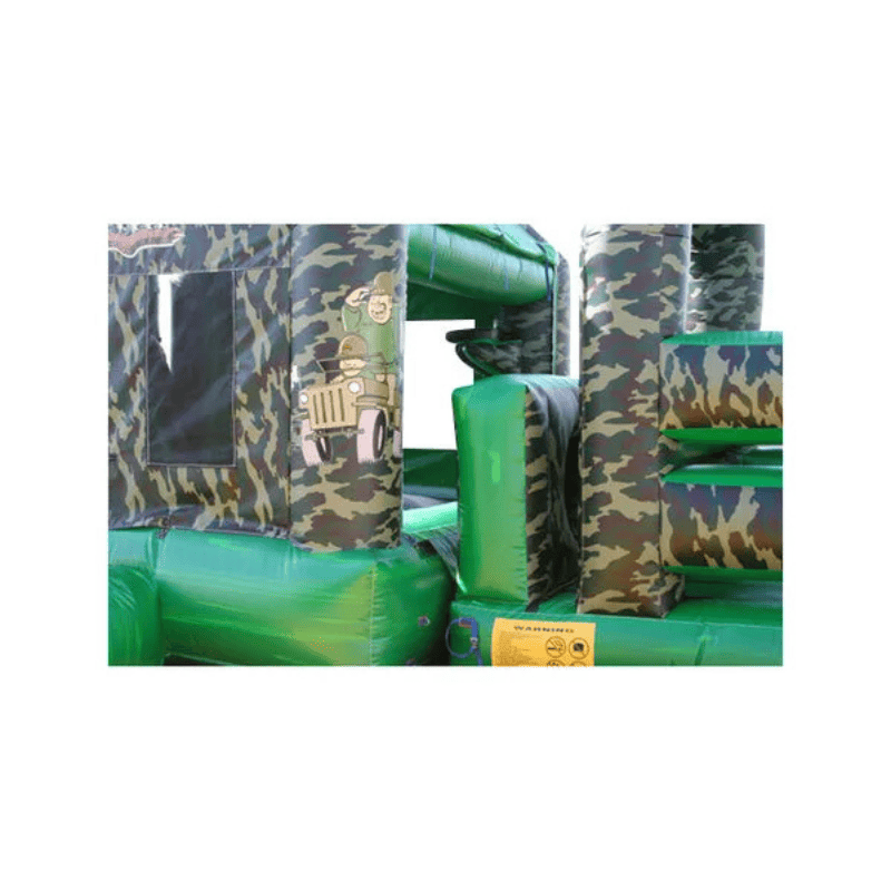 49ft Sergeant Boot Camp Obstacle Course – Military-Themed Inflatable Action Detachable Latch View