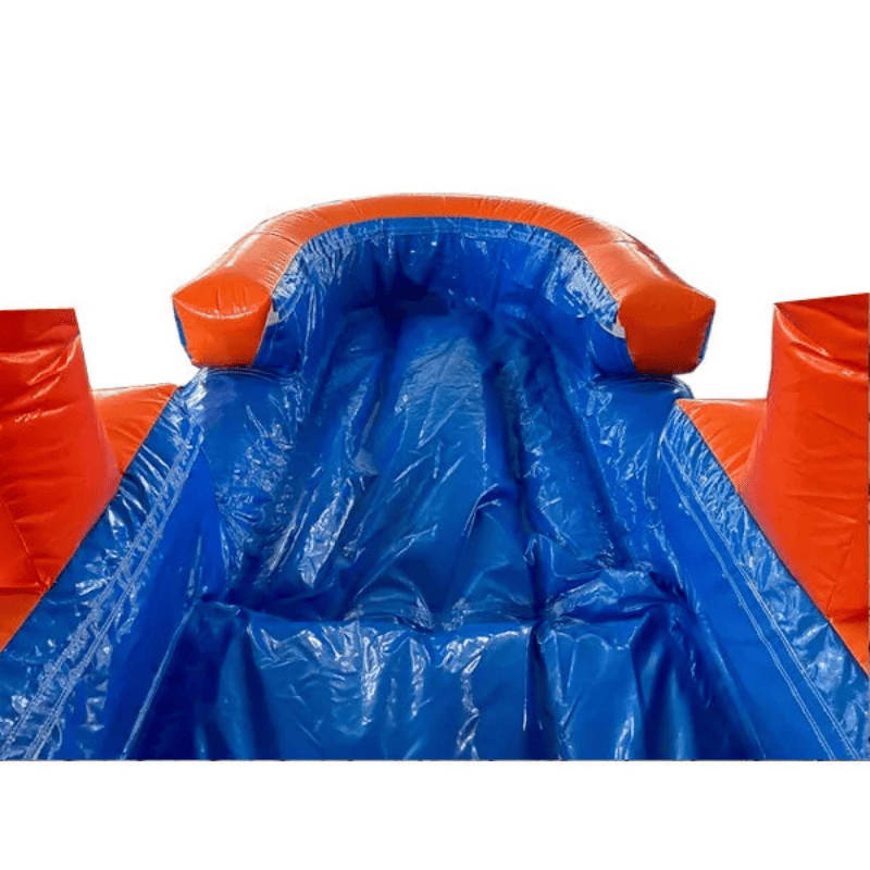 Moonwalk USA 26'H Screamer Slide with Slip n Splash Pool View