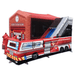 Moonwalk USA Fire Station Bouncy House Combo Wet n Dry Front Left View
