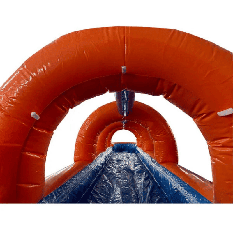 Moonwalk USA 26'H Screamer Slide with Slip n Splash Overpass View