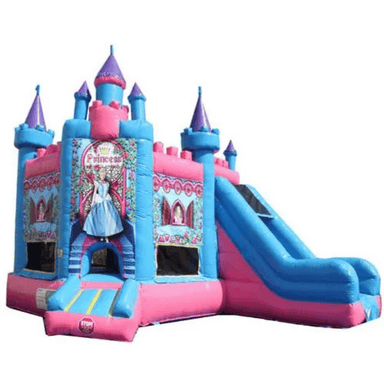 Moonwalk USA Princess Castle Bouncy House Combo Front View