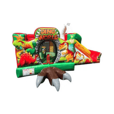 Fun Size Dino Combo – Prehistoric-Themed Bounce House for Little Explorers Front View