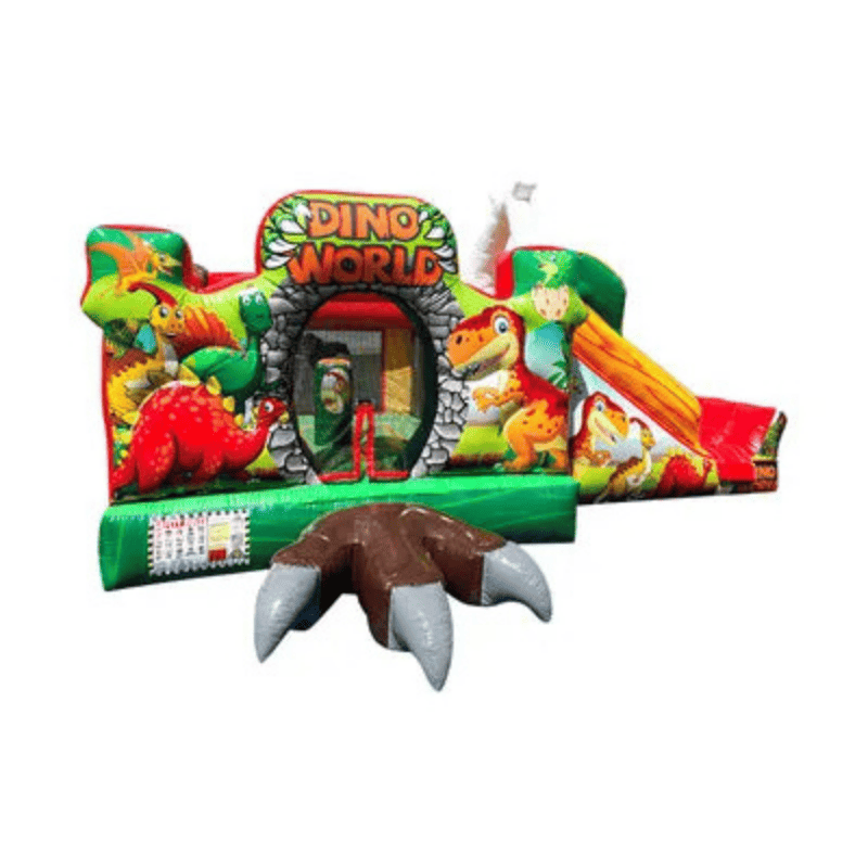 Fun Size Dino Combo – Prehistoric-Themed Bounce House for Little Explorers Front Alternate View