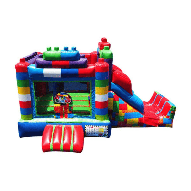 Fun Size Block Party Combo – Bold Inflatable for Backyard Bash Rentals Front View