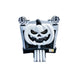 Bouncing Angels White Pumpkin Inflatable Jumper - 13 FT Halloween Bounce House Front Top View