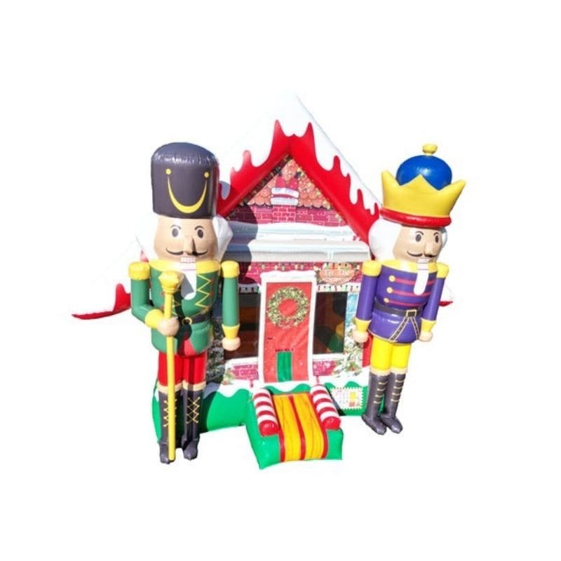 Bouncing Angels Nutcracker Bounce House Christmas Themed Front View