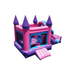 Fun Size Princess Castle Combo – Royal Bounce Combo for Backyard Rentals Front Right View