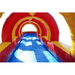 Moonwalk USA Rainbow Slip n Splash Inside View