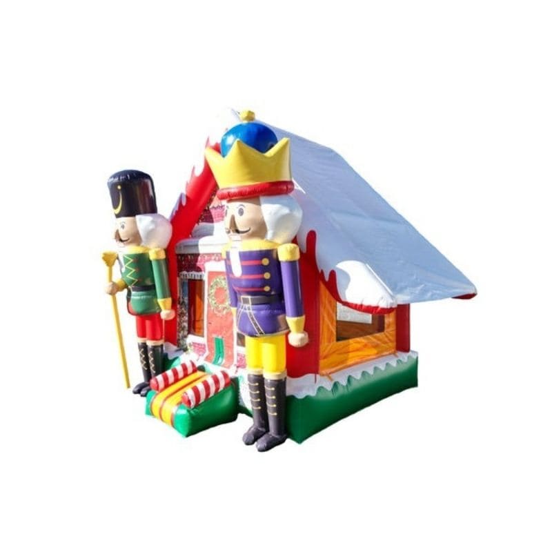 Bouncing Angels Nutcracker Bounce House Christmas Themed Front Left View