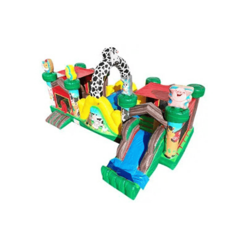 Fun Size Farm Combo – Farm-Themed Inflatable Combo for Younger Kids Top Left View