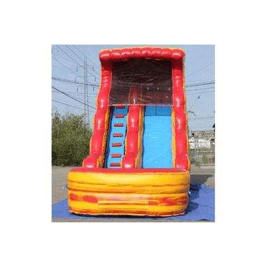 Moonwalk USA 18'H Volcano Water Slide Wet n Dry Front View