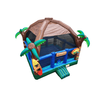 20ft Beach Party Bongo Bounce House Top Right View