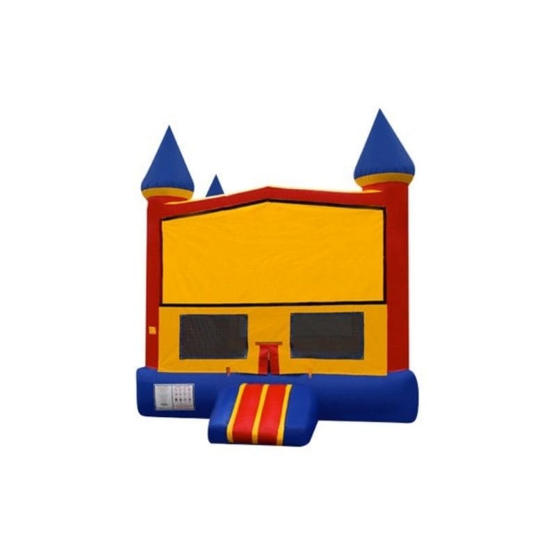Castle Modular Bounce House Classic Colors Front View