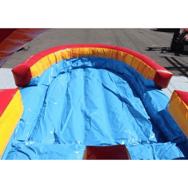 Moonwalk USA Dual Lane Volcano Slip n Splash w/ Pool Pool View