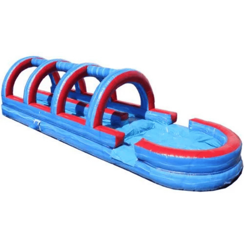Moonwalk USA Dual Lane Tsunami Slip n Splash w/ Pool Front Right View