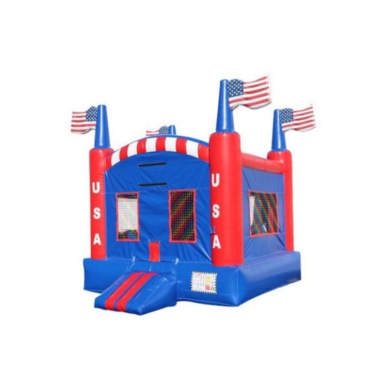 Bouncing Angels All American Jumper in Red White Blue Front Left View