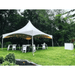 20x20 High Peak Cross Cable Frame Tent Outside Venue View