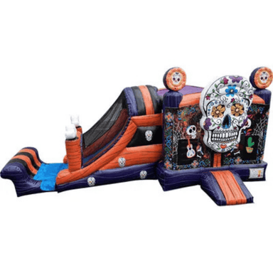 27ft Dia De Los Muertos Combo – Festive Inflatable with Day of the Dead Art Front View