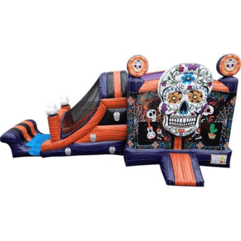 27ft Dia De Los Muertos Combo – Festive Inflatable with Day of the Dead Art Front Alternate View