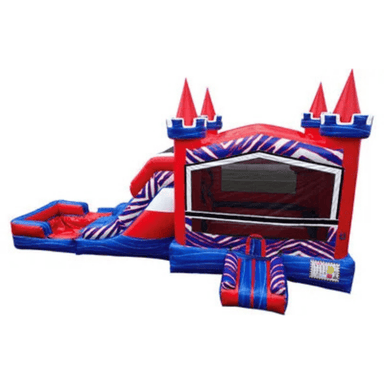 27ft Red Tiger Combo – Eye-Catching Inflatable with Fierce Design Front View