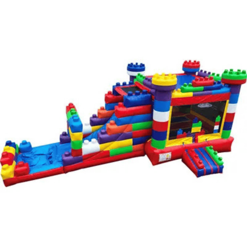 27ft Block Party Combo – Colorful Combo Unit for Birthday Parties & Events Front Right View