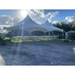 20x20 High Peak Cross Cable Frame Tent Double Tent Outside View