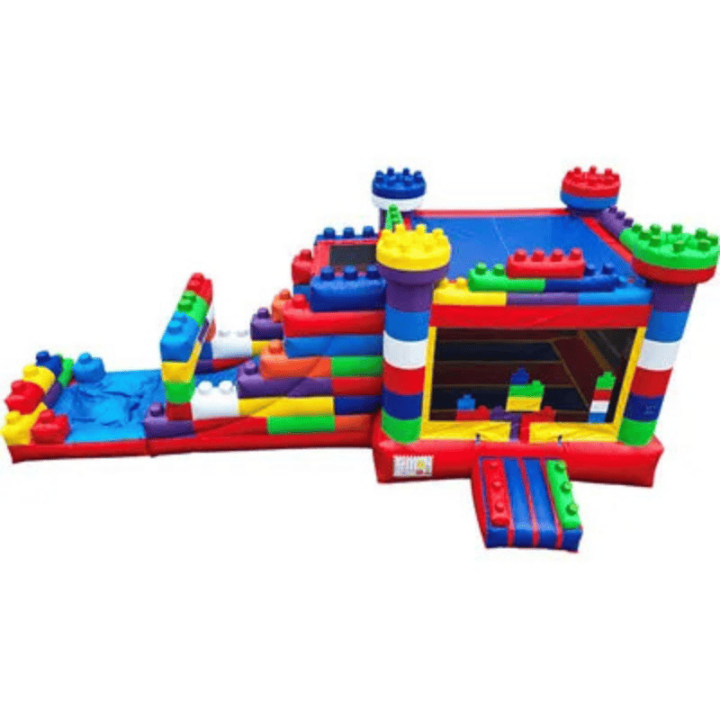 27ft Block Party Combo – Colorful Combo Unit for Birthday Parties & Events Front Top View