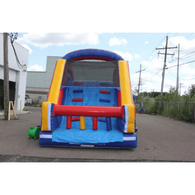 Moonwalk USA 12'H Dual Lane Slide With Removable Pool Front View