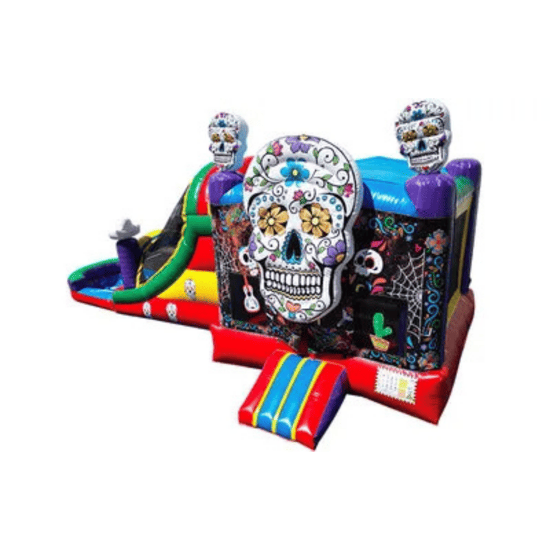 27ft Dia De Los Muertos Rainbow Combo Front Left View