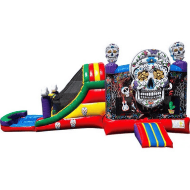 27ft Dia De Los Muertos Rainbow Combo Front View