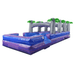 Moonwalk USA 22'H 2-Lane Purple Screamer Slide w/ Slip n Splash Front Left View of Slip n Splash