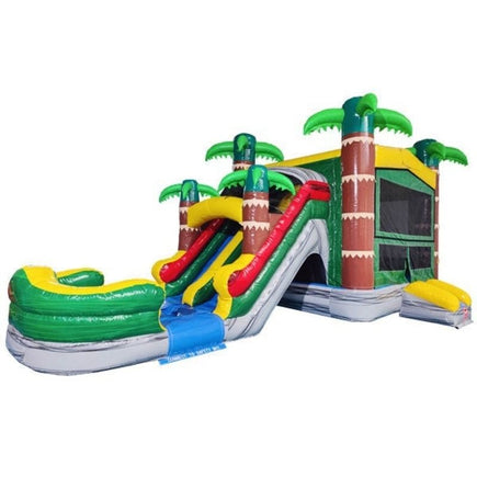 Eagle Bounce Paradise Combo Bounce House Wet and Dry front view