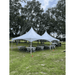 20x20 High Peak Cross Cable Frame Tent Double Unit at Outside Venue