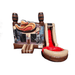 Wild West Combo – Western-Themed Inflatable Bounce House and Slide Combo Front View