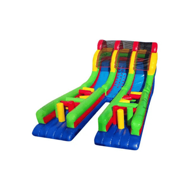 18ft Rock Climb Obstacle – Compact Climbing and Sliding Inflatable Front View