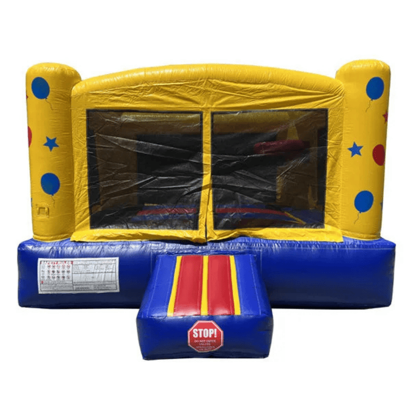 MEGA PACK III – 3-Piece Inflatable Bundle with Blowers, Dolly & Bonus Bouncer Lite Choice 6 Front Right View