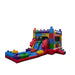 Block Party Dual Lane Combo Bounce House – Inflate-O Jumpers Front Right View