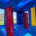 Moonwalk USA Blue Bounce House Obstacle View