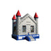Bouncing Angels Castle Brick Inflatable Jumper - 13 ft Bounce House Front Right View