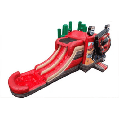 27ft Racing USA 3D Combo – Patriotic Racing-Themed Bounce Combo Front Right Top View