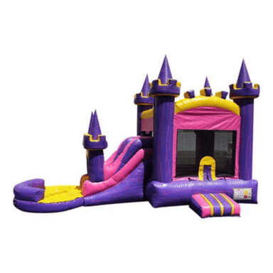 23ft Fun Size Bonanza Princess Castle Combo – Deluxe Princess-Themed Bounce House Front View