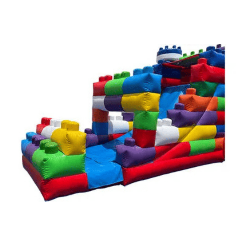 27ft Block Party Combo – Colorful Combo Unit for Birthday Parties & Events Slide Only View