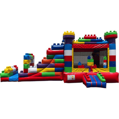 27ft Block Party Combo – Colorful Combo Unit for Birthday Parties & Events Front View
