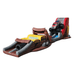85ft Monster Truck Obstacle Course – Oversized Inflatable with Racing Theme Front Left View Close